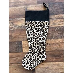 Animal Print Christmas Stocking Handmade 21" Long